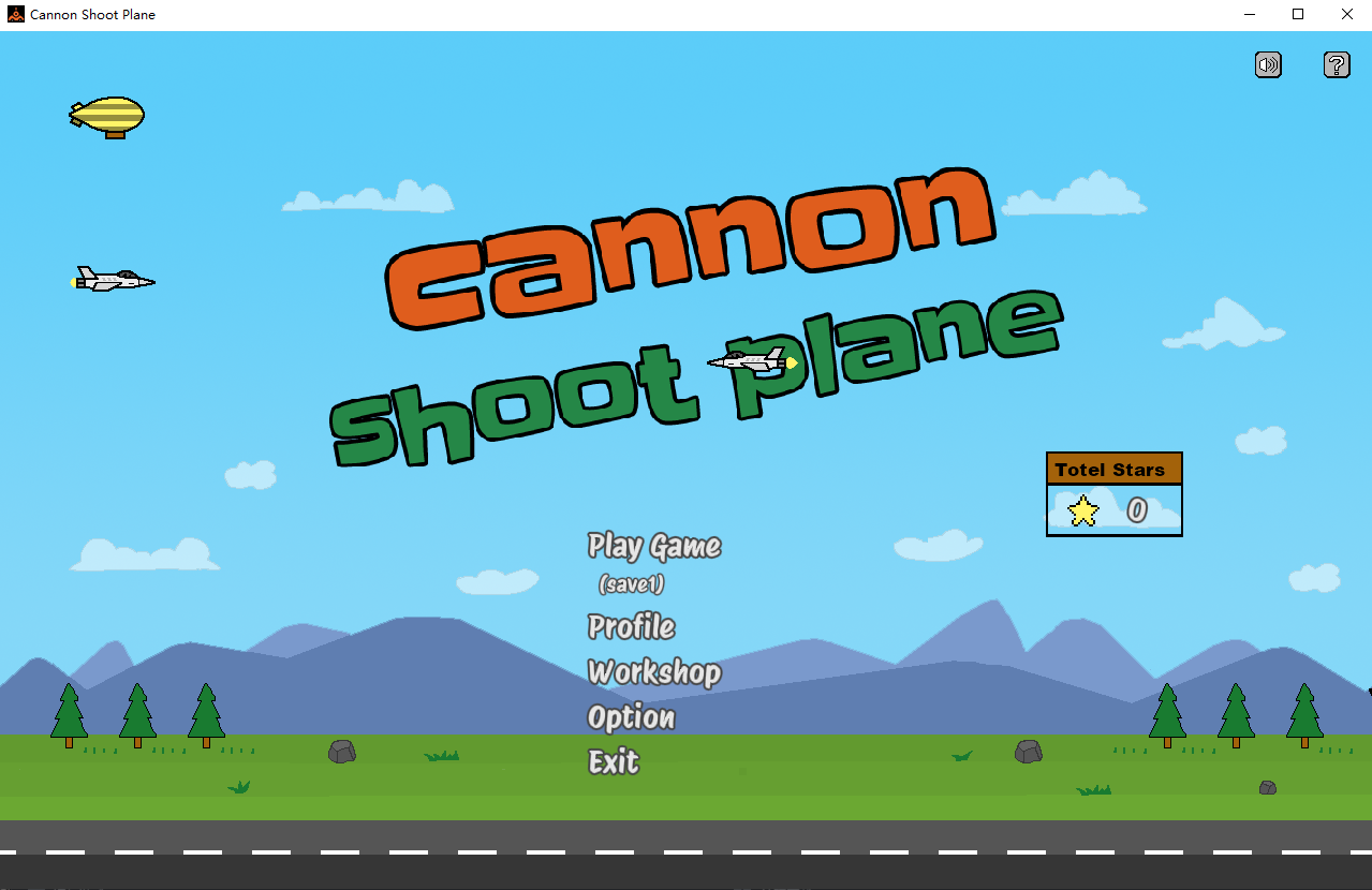 Cannon shoot plane